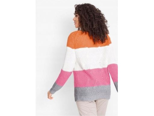 *b.p.c sweter damski gruby ciepły w pasy ^36/38
