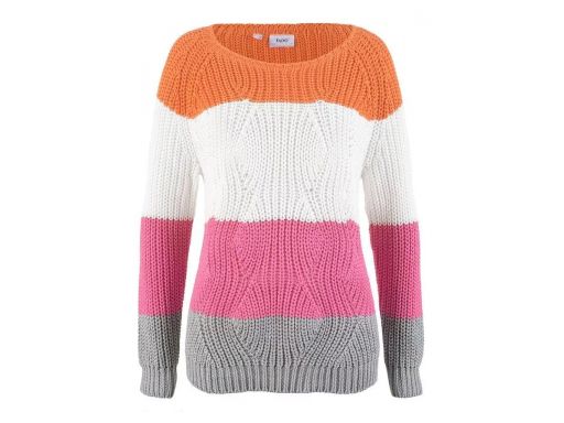 *b.p.c sweter damski gruby ciepły w pasy ^36/38