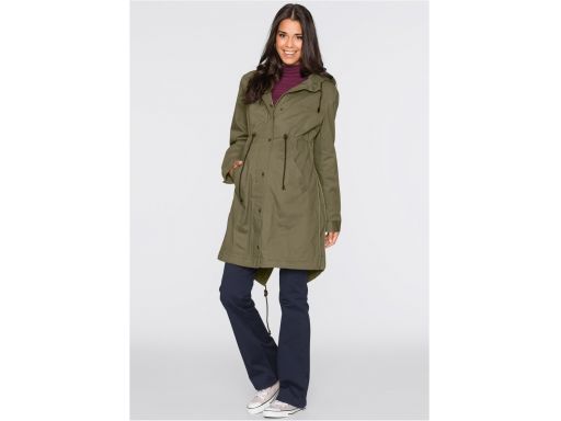 *b.p.c ciążowa parka khaki na polarze r.46