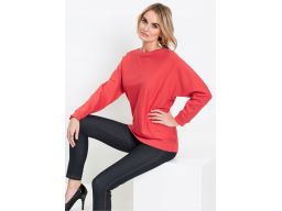 *b.p.c koralowy sweter damski 56/58.