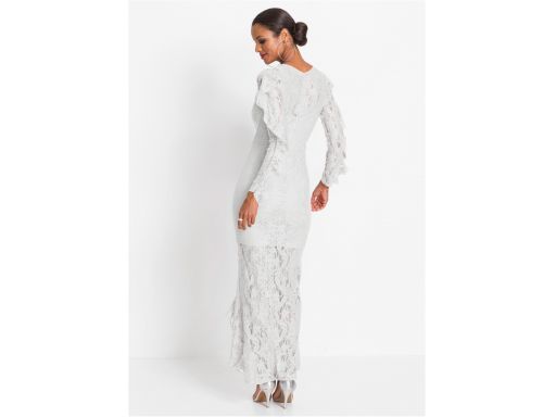 B.p.c sukienka maxi biała koronkowa: r. 48/50