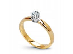 Złoty pierścionek pxd15953 - diament