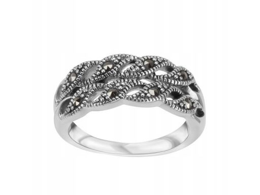 Srebrny pierścionek pdk5789 - markazyty