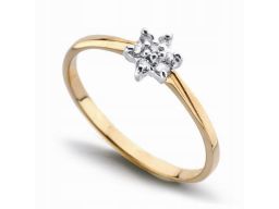 Złoty pierścionek pxd0516 - diament