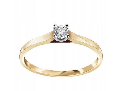 Złoty pierścionek pzd5518 - diament