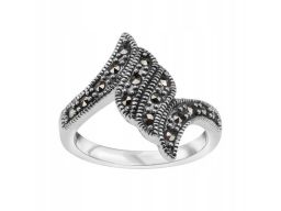 Srebrny pierścionek pdk5788 - markazyty