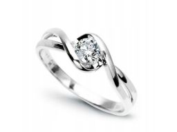 Złoty pierścionek pbd4357 - diament
