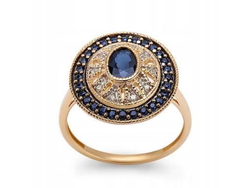 Złoty pierścionek pxc5376 - diament