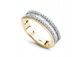 Złoty pierścionek pzd1182 - diament