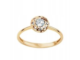 Złoty pierścionek pzc5862 - cyrkonia