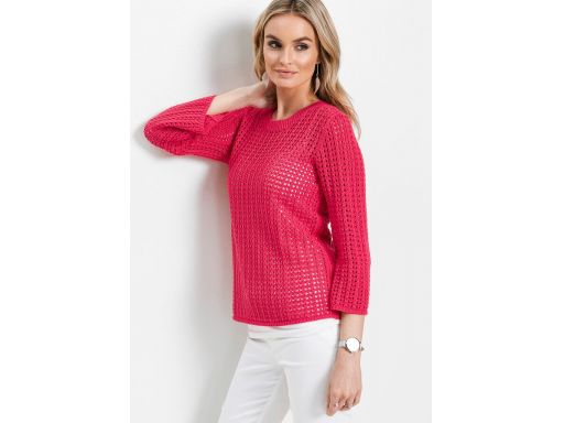 *b.p.c ażurowy różowy sweterek 40/42.