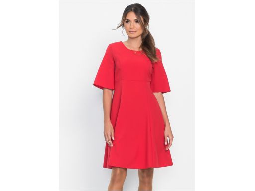 *b.p.c sukienka czerwona klasyczna r.36