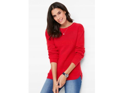 B.p.c czerwony sweter z bawełny 44/46.