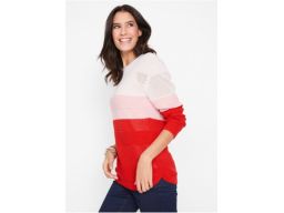 *b.p.c sweter w pasy kolorowe damski r.44/46