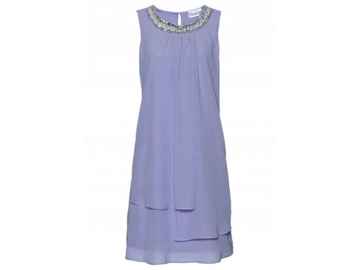 B.p.c sukienka fioletowa szyfonowa 42.