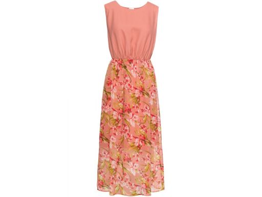 B.p.c sukienka midi różowa w kwiaty *42