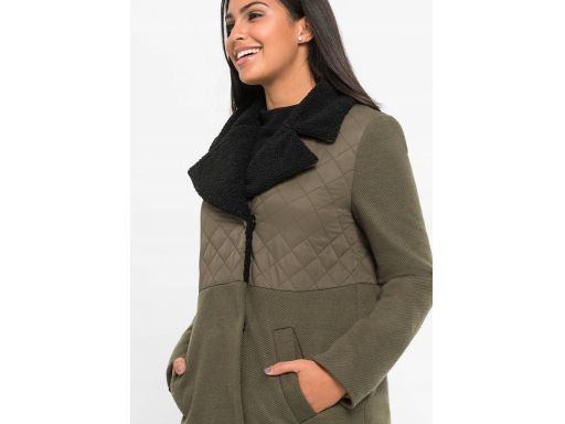 B.p.c płaszcz khaki z pikowaniem 44.