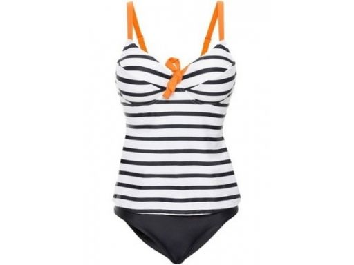 B.p.c śliczne tankini w pasy *38 (75d)