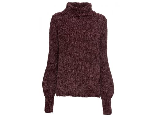 *b.p.c golf z szenilii długi brązowy r.40/42