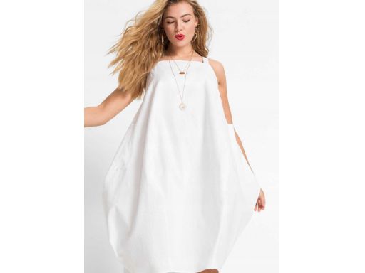 *b.p.c sukienka biała z lnem na lato ^40