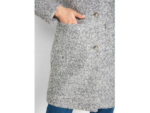 *b.p.c płaszcz boucle jasno szary 48.