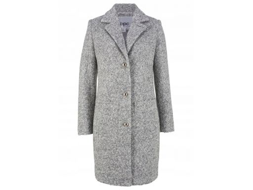 *b.p.c płaszcz boucle jasno szary 48.