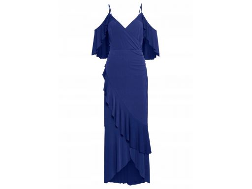 B.p.c szafirowa sukienka maxi 36/38