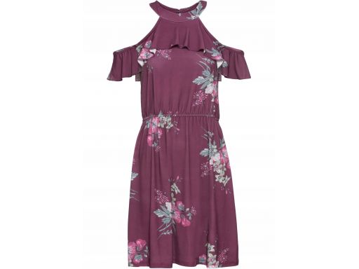 B.p.c fioletowa sukienka w kwiaty r.44/46