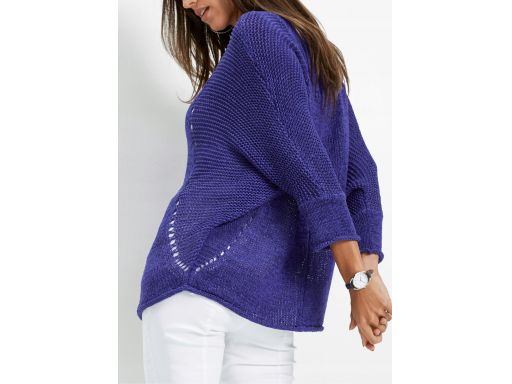*b.p.c fioletowy sznurkowy sweter 40/42.