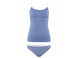 B.p.c tankini niebieskie dopasowane do ciała *50