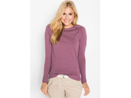 *b.p.c fioletowy sweter z bawełny 40/42.