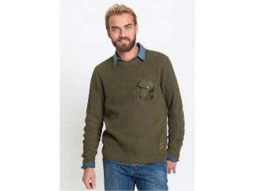 *b.p.c sweter męski khaki ^48/50 m