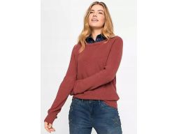 *b.p.c sweterek z koszulą jeansową ^36/38 s