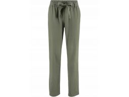 B.p.c spodnie lniane z wiązanym paskiem zielone*34