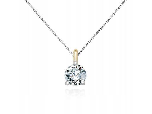 Złoty naszyjnik nzd5901 - diament