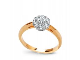 Złoty pierścionek pxd3663 - diament