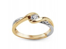 Złoty pierścionek pxd5029 - diament