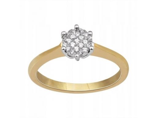 Złoty pierścionek pxd3806 - diament
