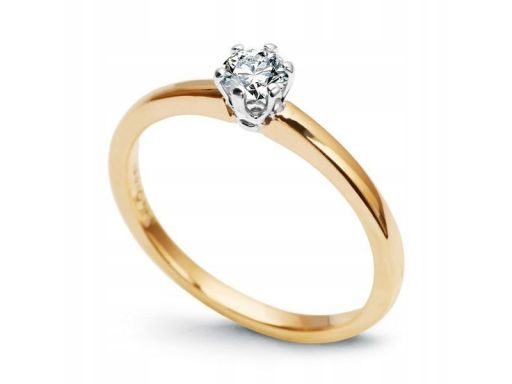 Złoty pierścionek pzd4409 - diament