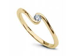 Złoty pierścionek pzd1411 - diament
