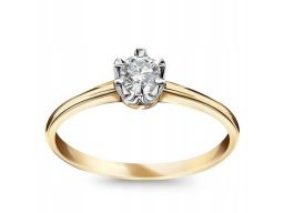 Złoty pierścionek pxd5650 - diament