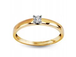 Złoty pierścionek pxd4744 - diament