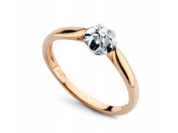 Złoty pierścionek pxd0498 - diament