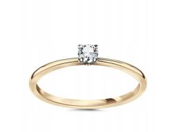 Złoty pierścionek pxd4866 - diament