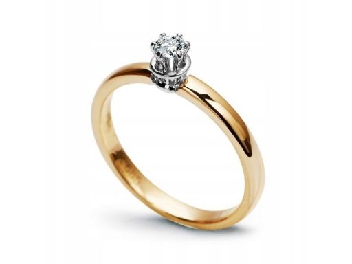 Złoty pierścionek pxd0717 - diament