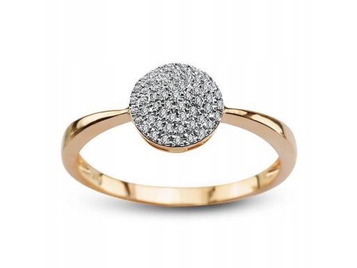Złoty pierścionek pxd5820 - diament