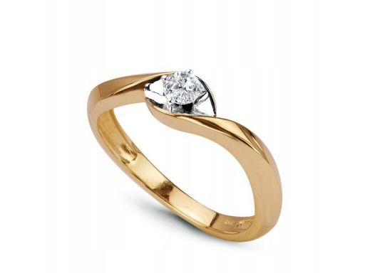 Złoty pierścionek pxd1723 - diament