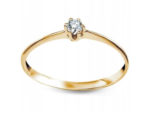 Złoty pierścionek pxc5469 - cyrkonia