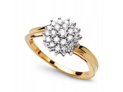 Złoty pierścionek pxd4330 - diament