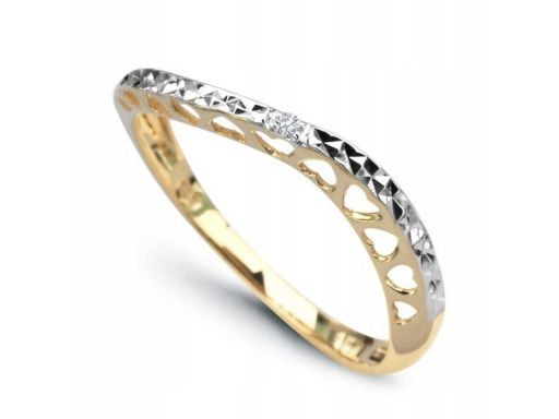 Złoty pierścionek pxd2715 - diament